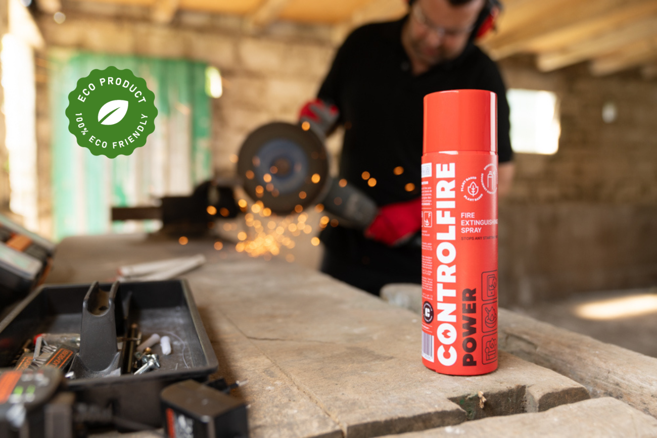 Blus elke beginnende brand in een paar seconden